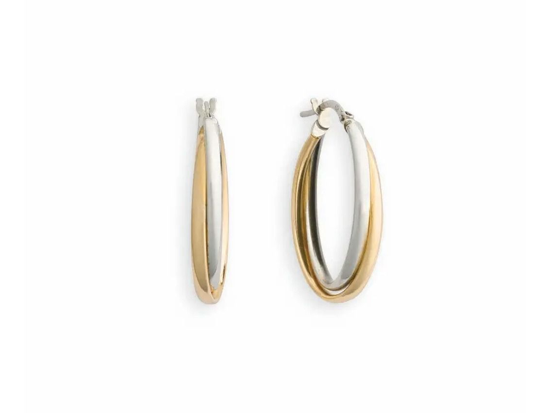 Palido Ohrschmuck Creolen 14kt Gelb/Weißgold 3,0g