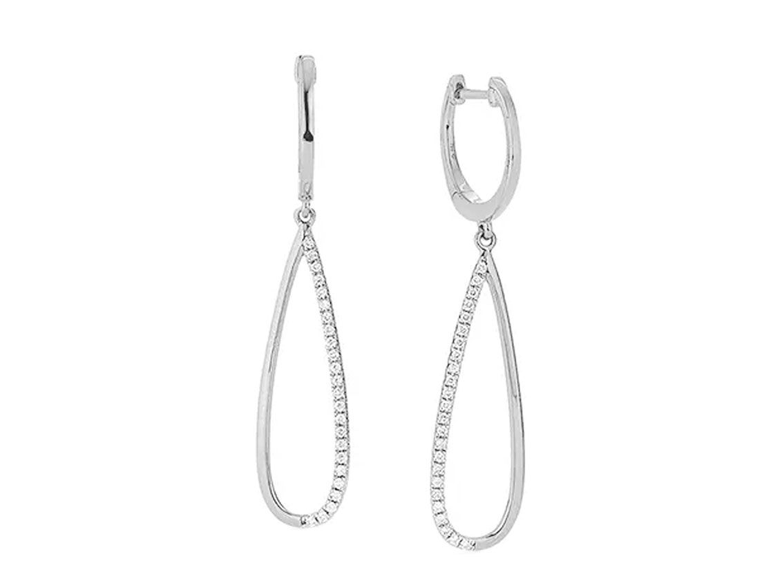 Palido Ohrschmuck 18kt Weißgold 2,8g Diamanten 0,14ct 