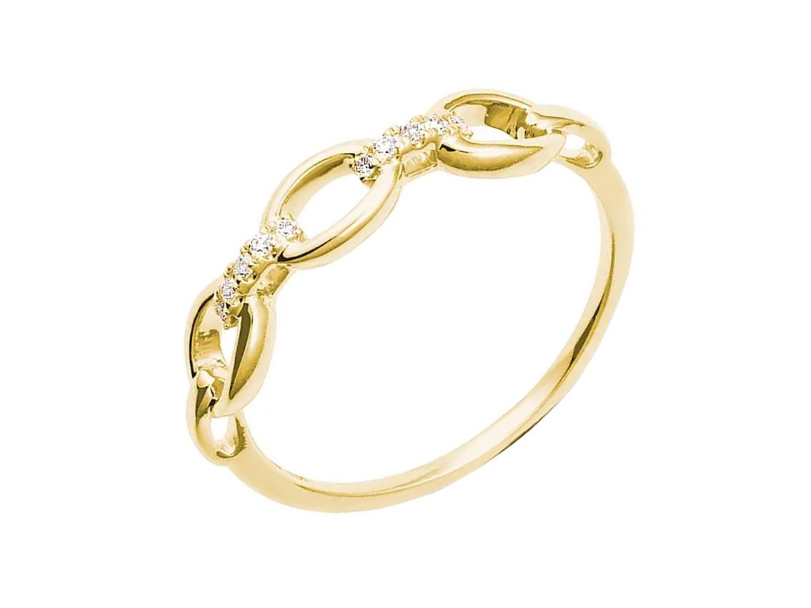 Palido Ring 14kt Gelbgold1,37g Diamanten 0,05ct 