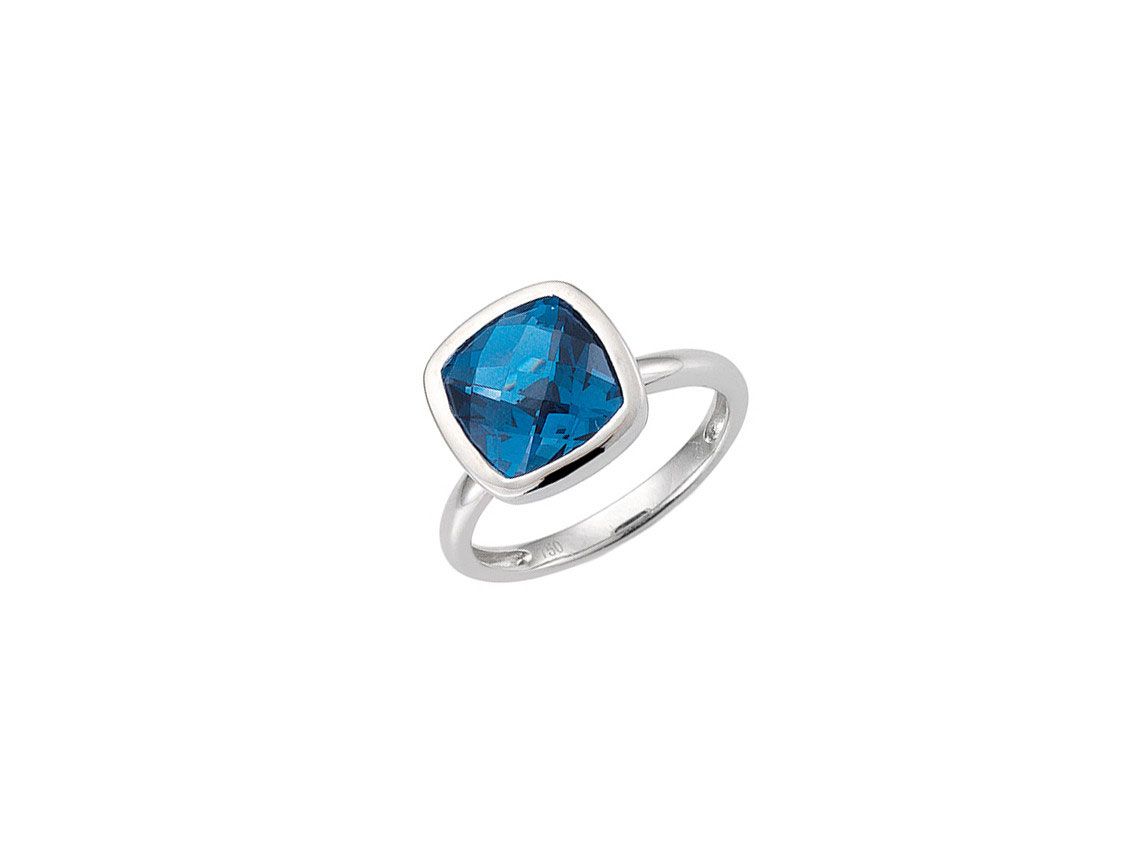Palido Ring 18kt Weißgold 5,2g Topas Blue 4,71ct