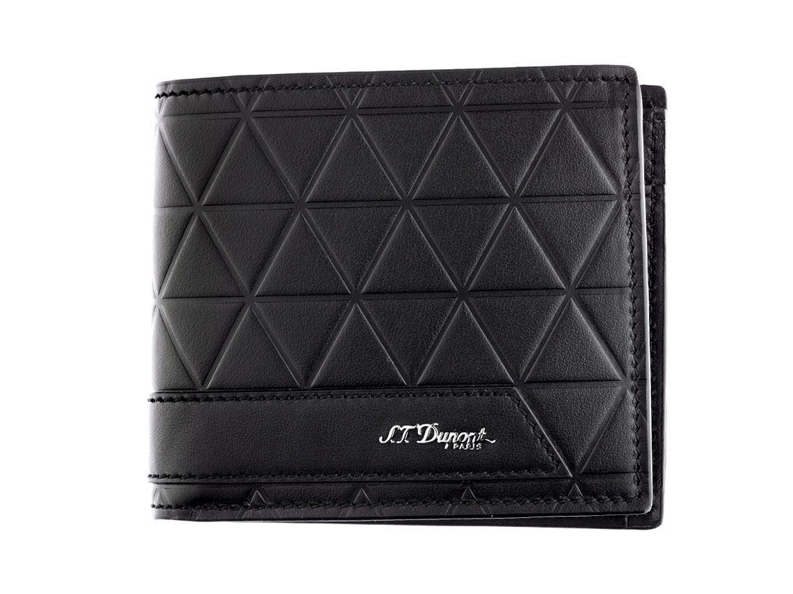 S.T. Dupont Billfold Firehead Geldbörse Brieftasche Leder Schwarz Ref.161108 Full Set 