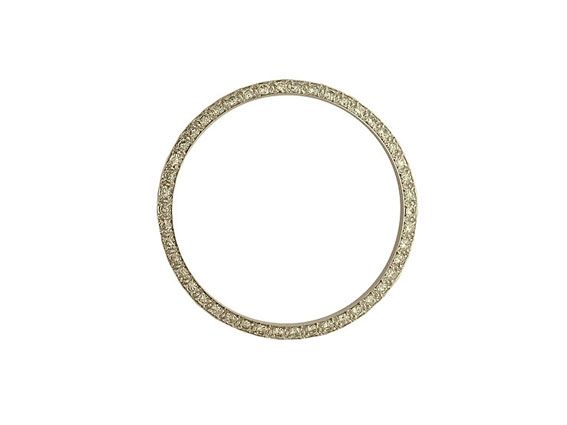 Zubehör - Lünette 18kt Weißgold Diamanten 1,10ct 36mm Neu