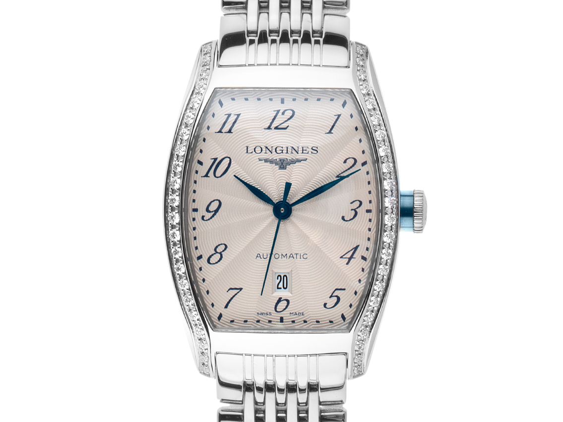 Longines Evidenza Lady Stahl Diamond Automatik Armband Stahl 30x26mm Ref.L2.142.0.70.6 Box&Pap. Full Set Ungetragen
