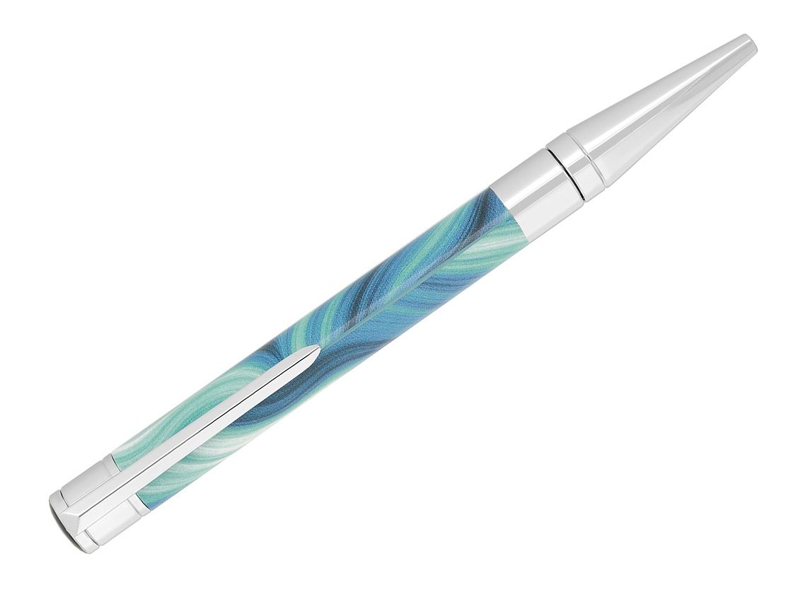 S.T. Dupont Kugelschreiber WI-Initial Geode Blau Ref.275035 Full Set