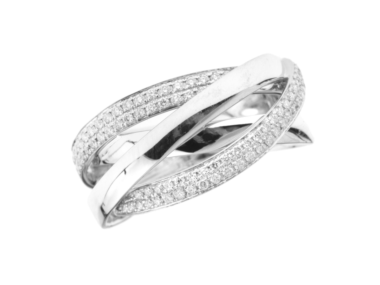 Alberti Ring 18kt Weißgold 5,4g Diamanten 0,34ct 