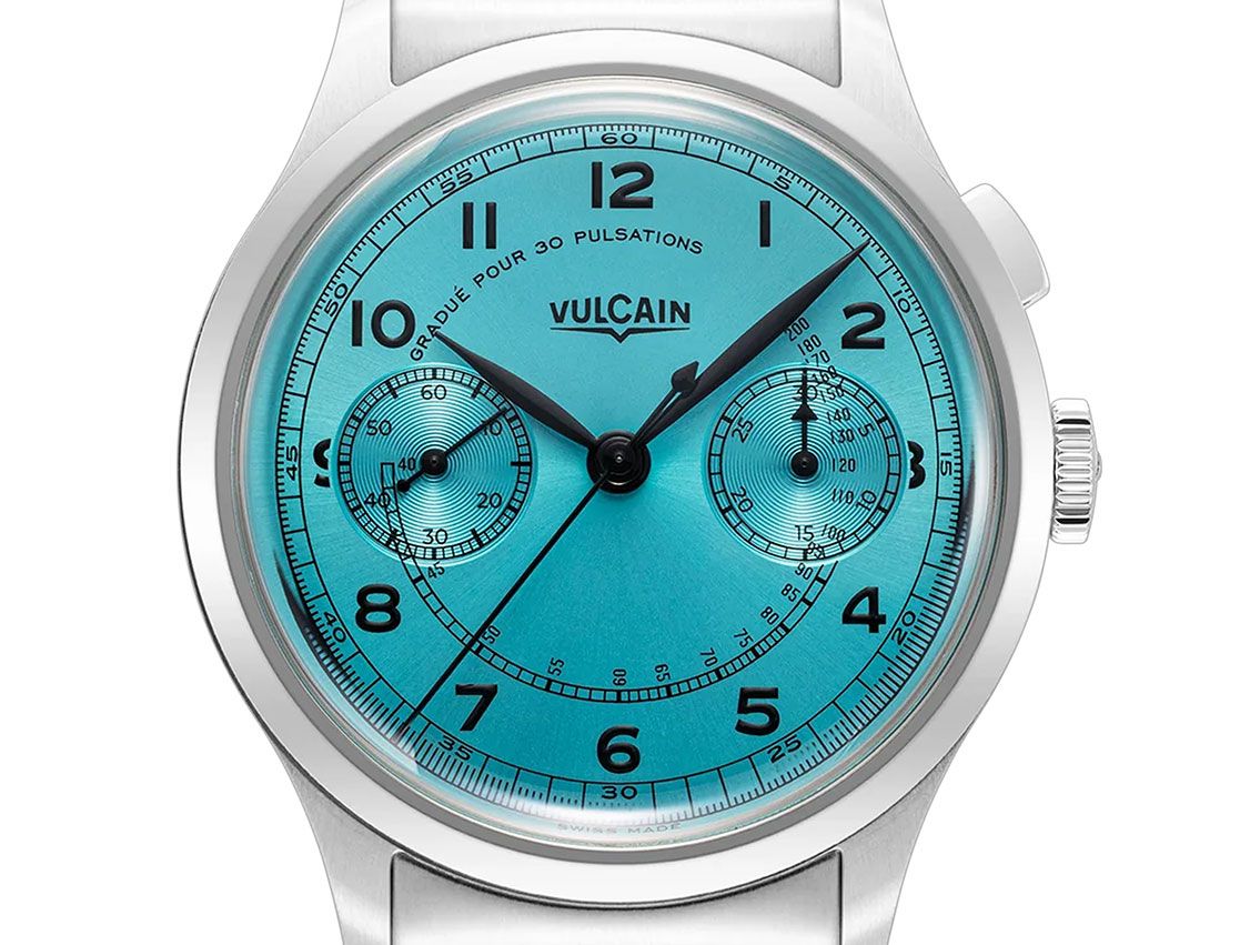 Vulcain Monopusher Heritage Chronograph Ref.650167A38.BHM288 2025 Full Set Neu