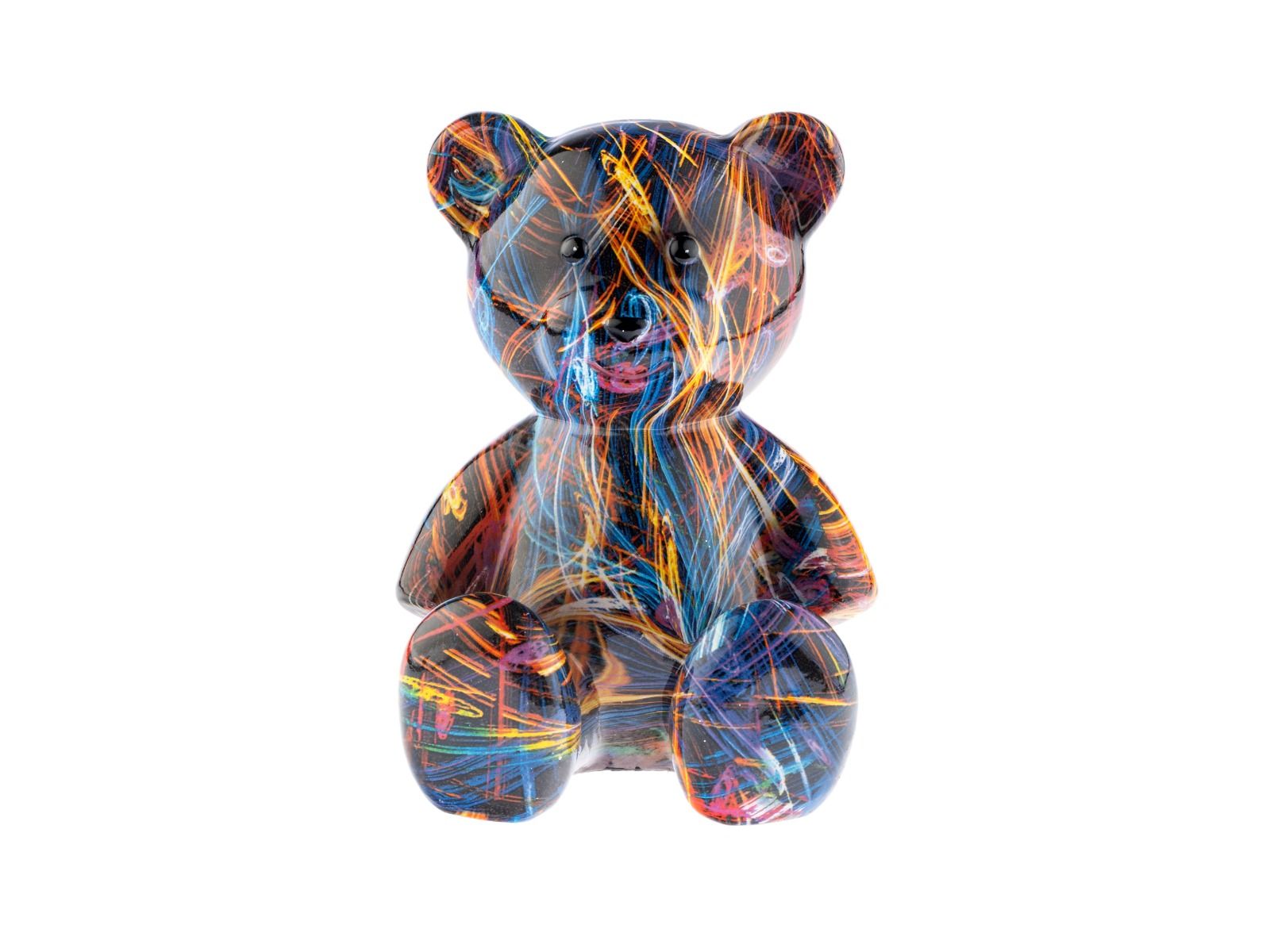 Pop Art Skulptur Teddy Graffiti 14 x 10cm 