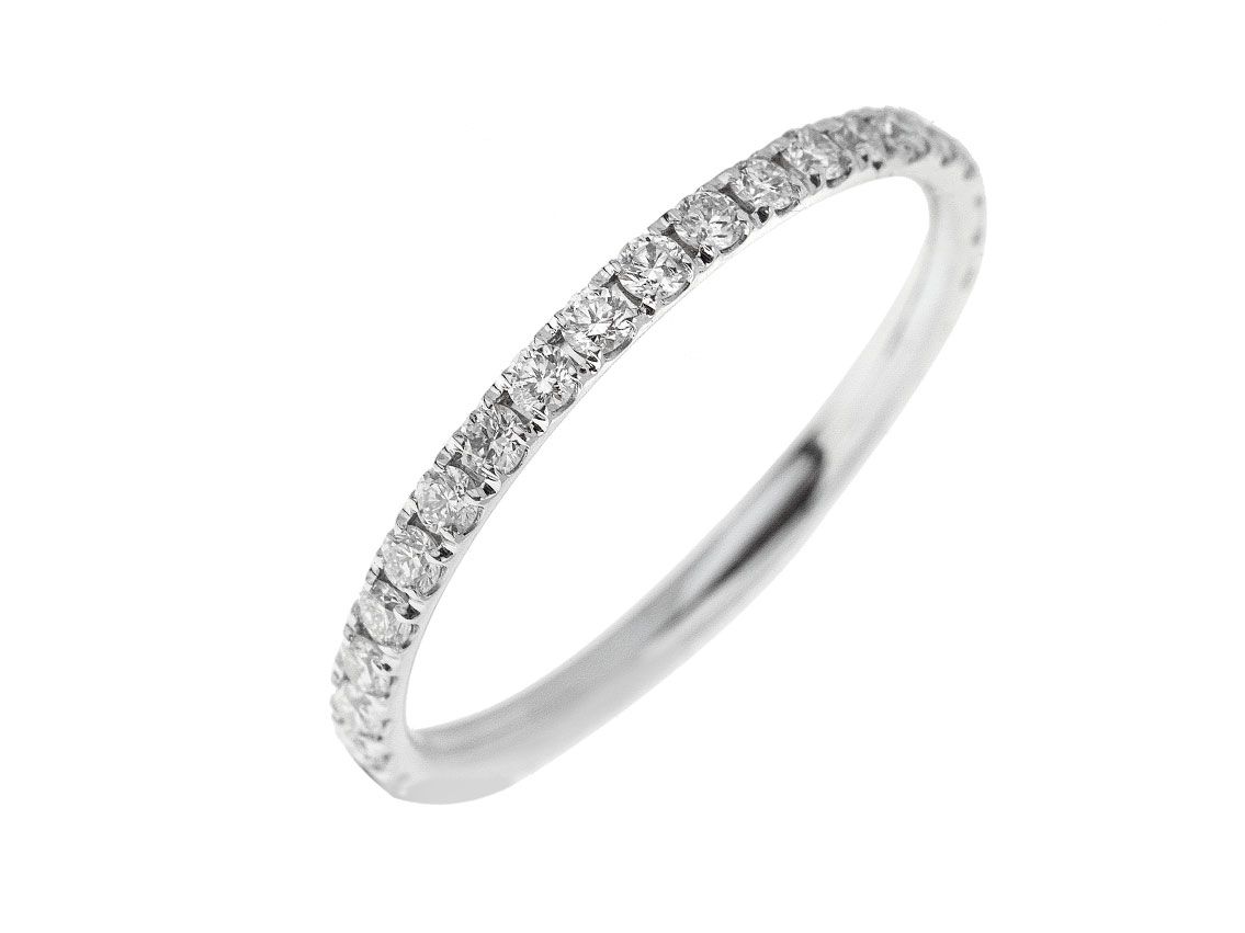 Alberti Ring Memory 18kt Weißgold 1,1g Diamanten 0,63ct 