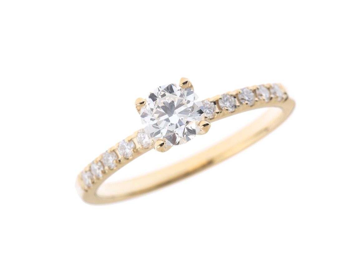 Alberti Ring 18kt Gelbgold 2,6g Diamanten 0,78ct mit GIA Zertifikat