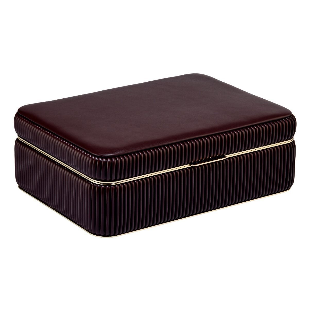Wolf Bella Medium Jewellery Box Leder Rot  279 x 203 x 108mm