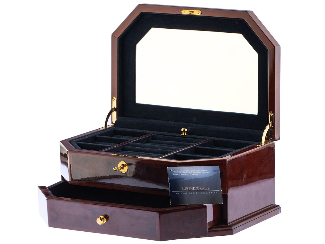Buben&Zörweg Schmuck Kasten Kirschholz 290 x 190 x 130mm