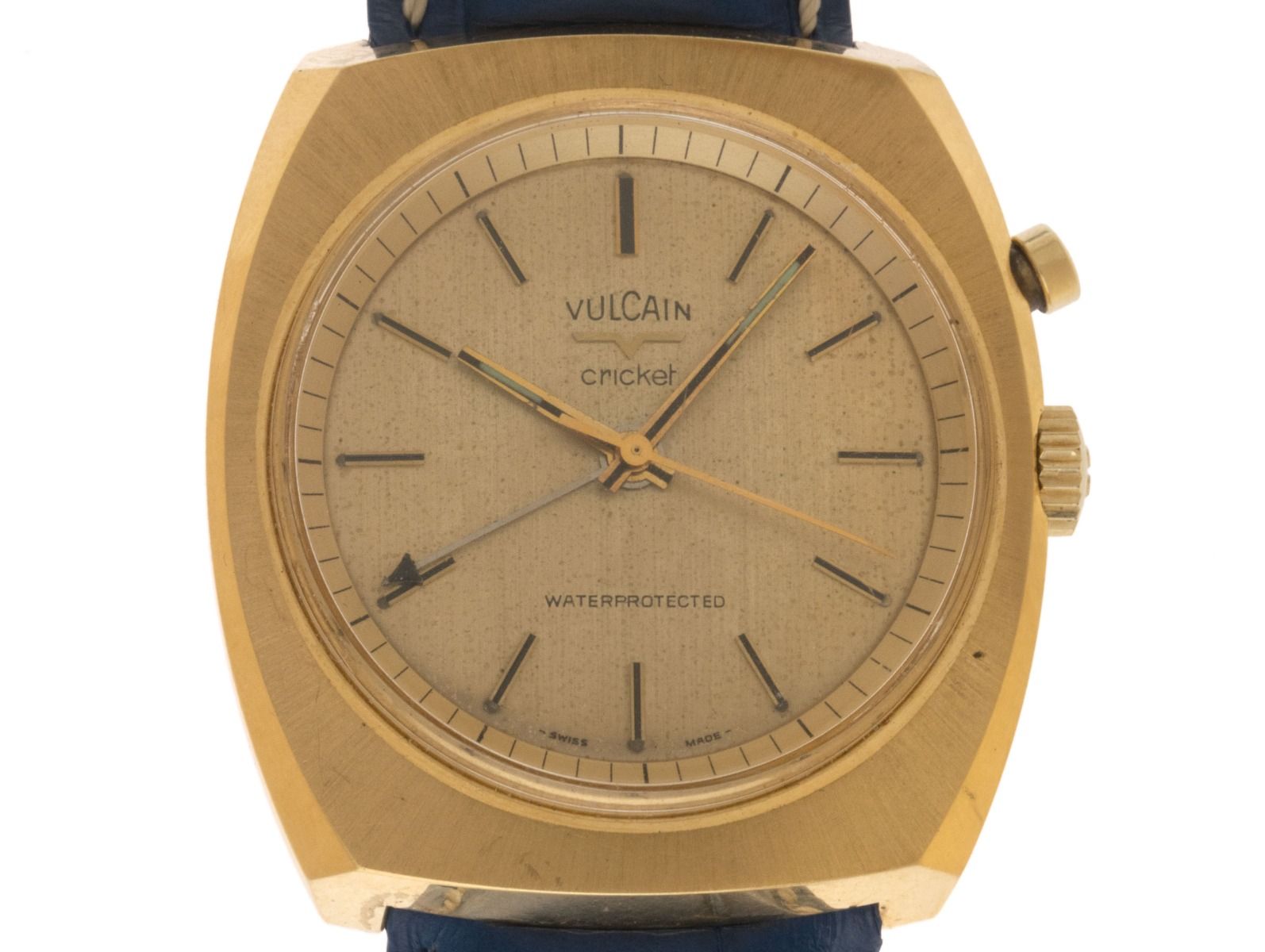 Vulcain Cricket Ref.S2312-B Bj.1972 original Box Foriginal Vintage Unpoliert