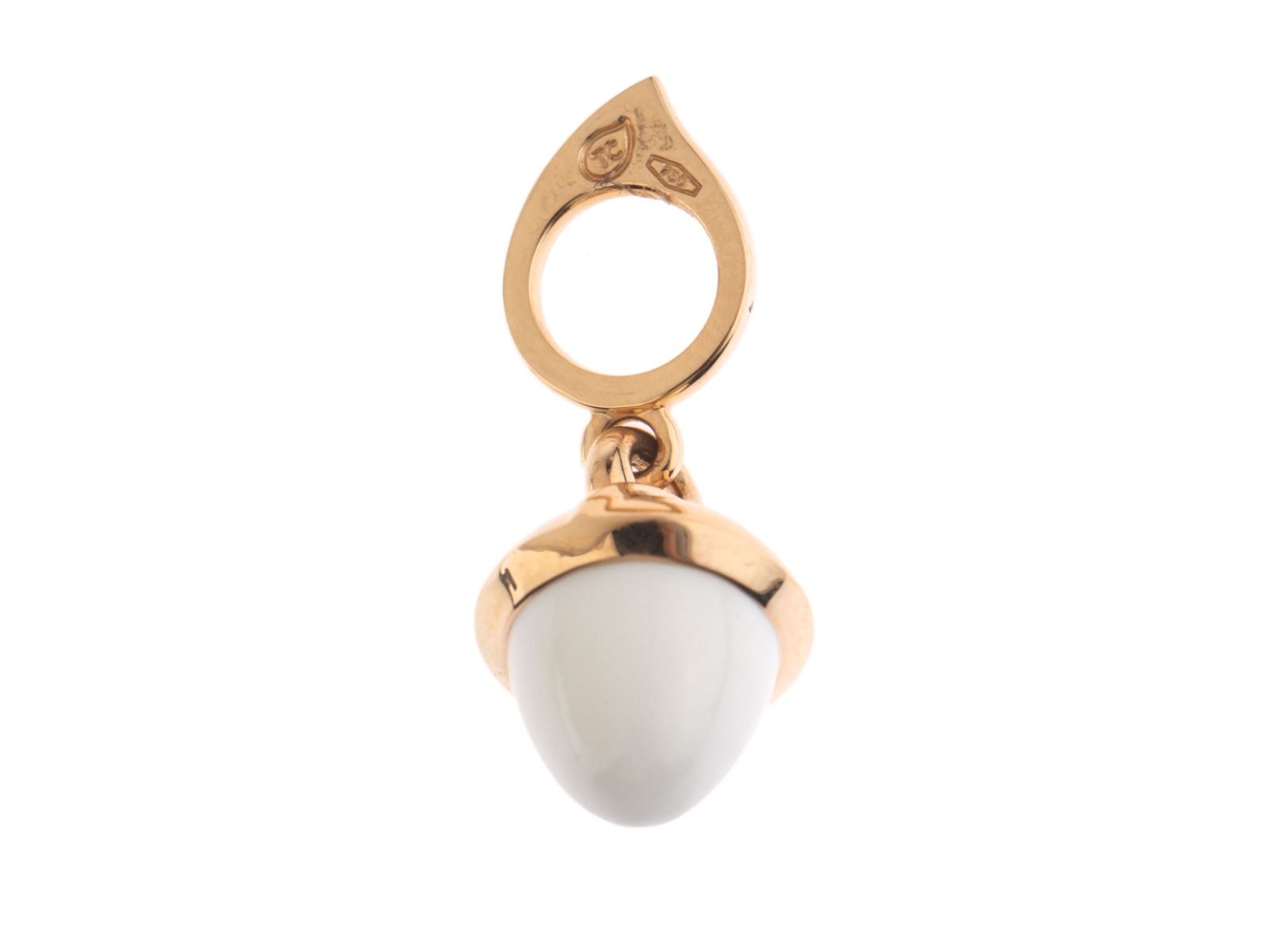 Tamara Comolli Anhänger 18kt Roségold Cacholong 3,2g mit Box und Zertifikat 