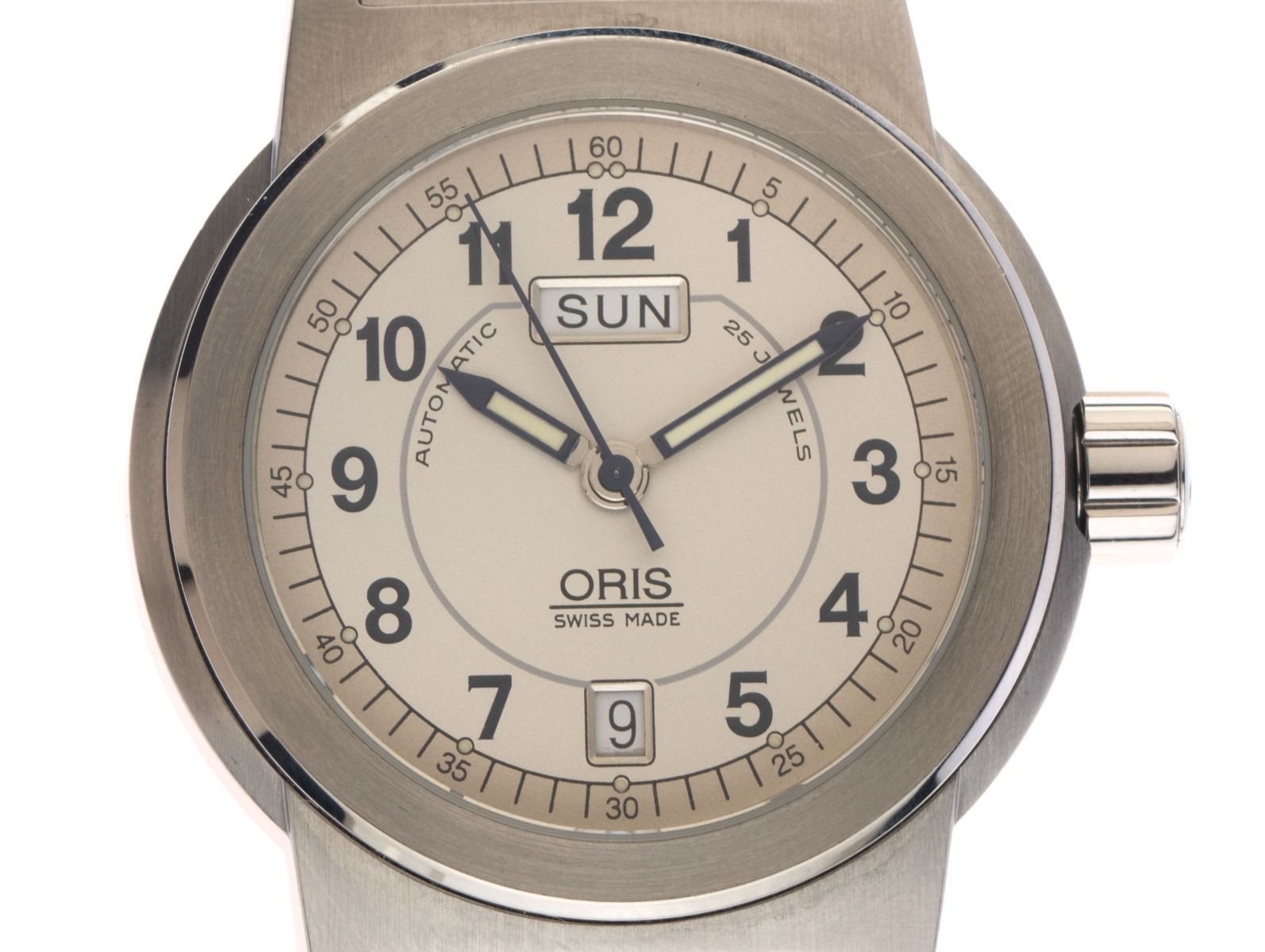 Oris Big Crown BC3 Day Date Ref.7500 Bj.2010 original Box original Vintage Unpoliert