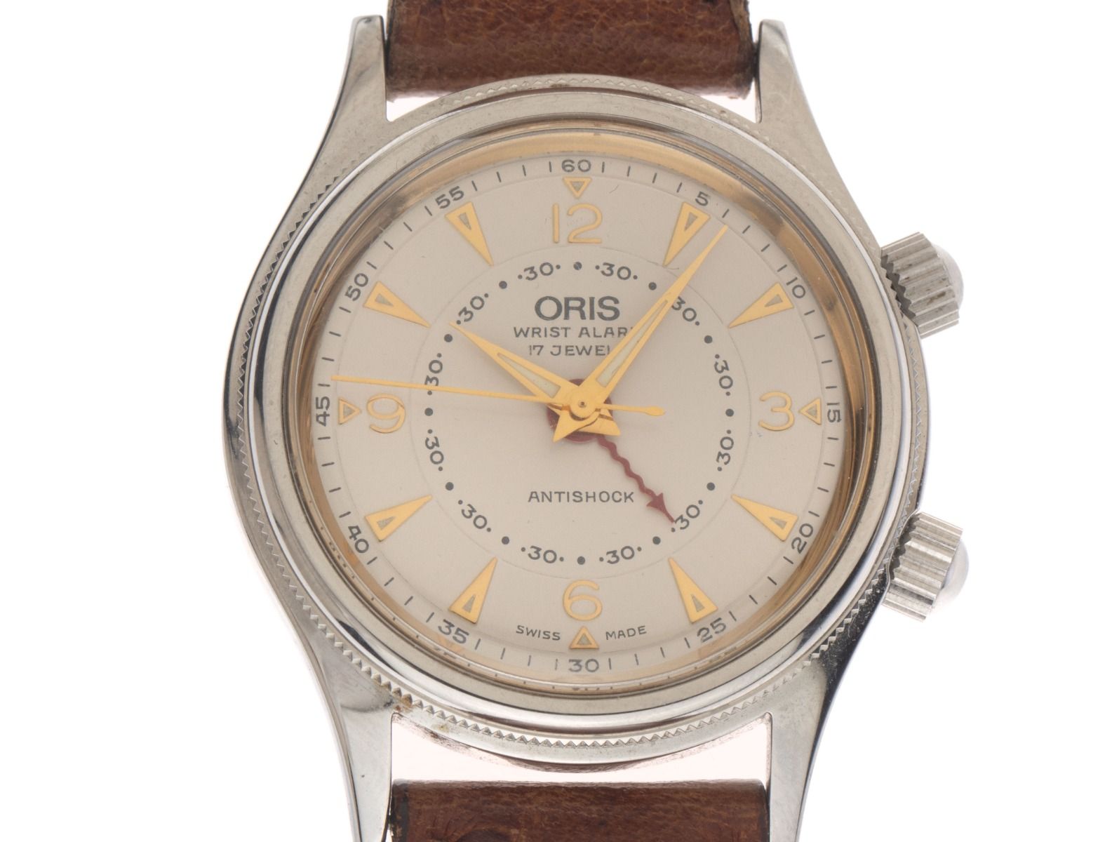 Oris Wrist Alarm Ref.418-7451-63 Bj.1991 original Box original Vintage Unpoliert