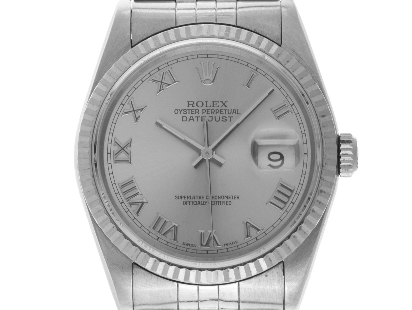 Rolex Datejust Ref.16234 1991 Box&Beschreibung Original Vintage Unpoliert 