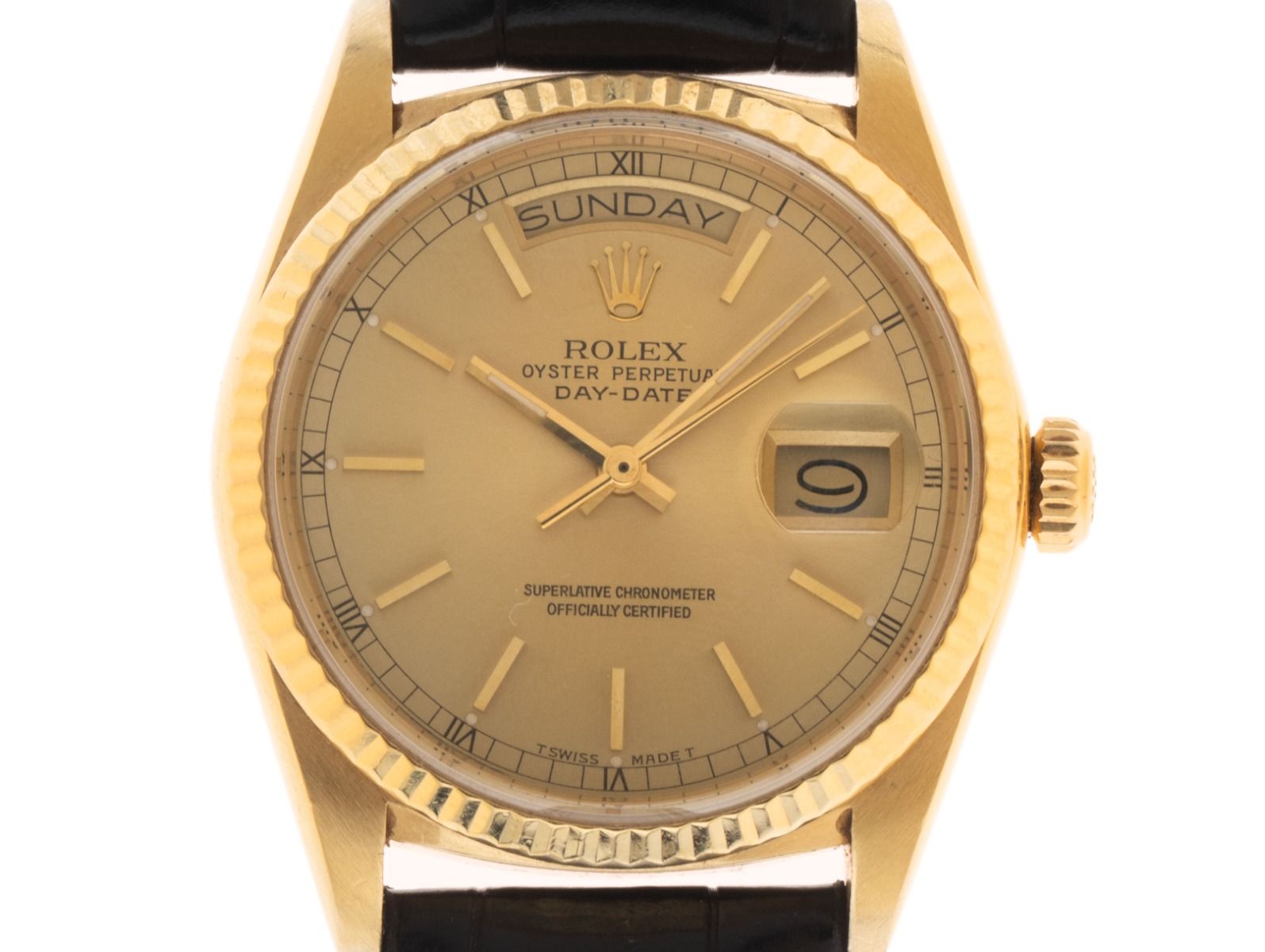 Rolex Day-Date Ref.18038 Bj.1986 Box&Beschreibung sehr gut Vintage 