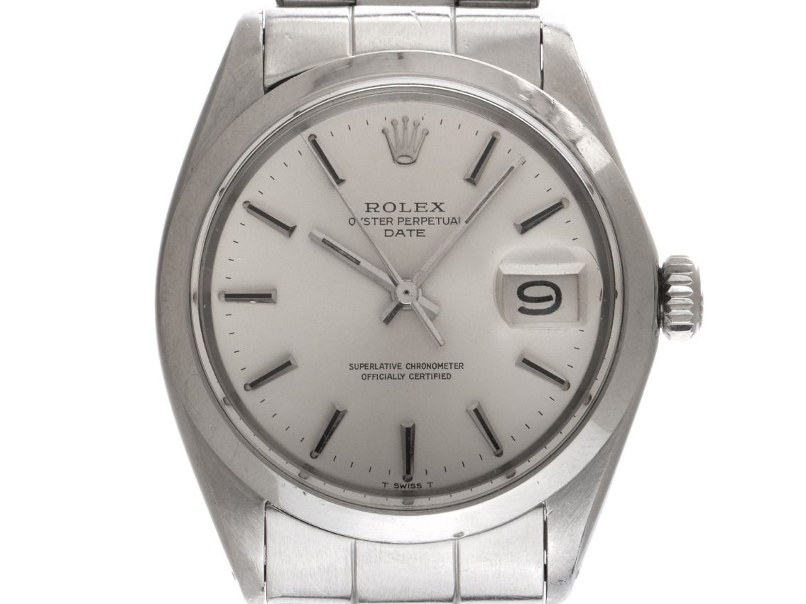 Rolex Oyster Perpetual Date Ref.1500 1970 Full Set Original Vintage Unpoliert