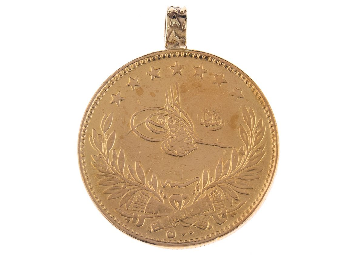 Goldmünze Anhänger massiv 916er 36,3g 