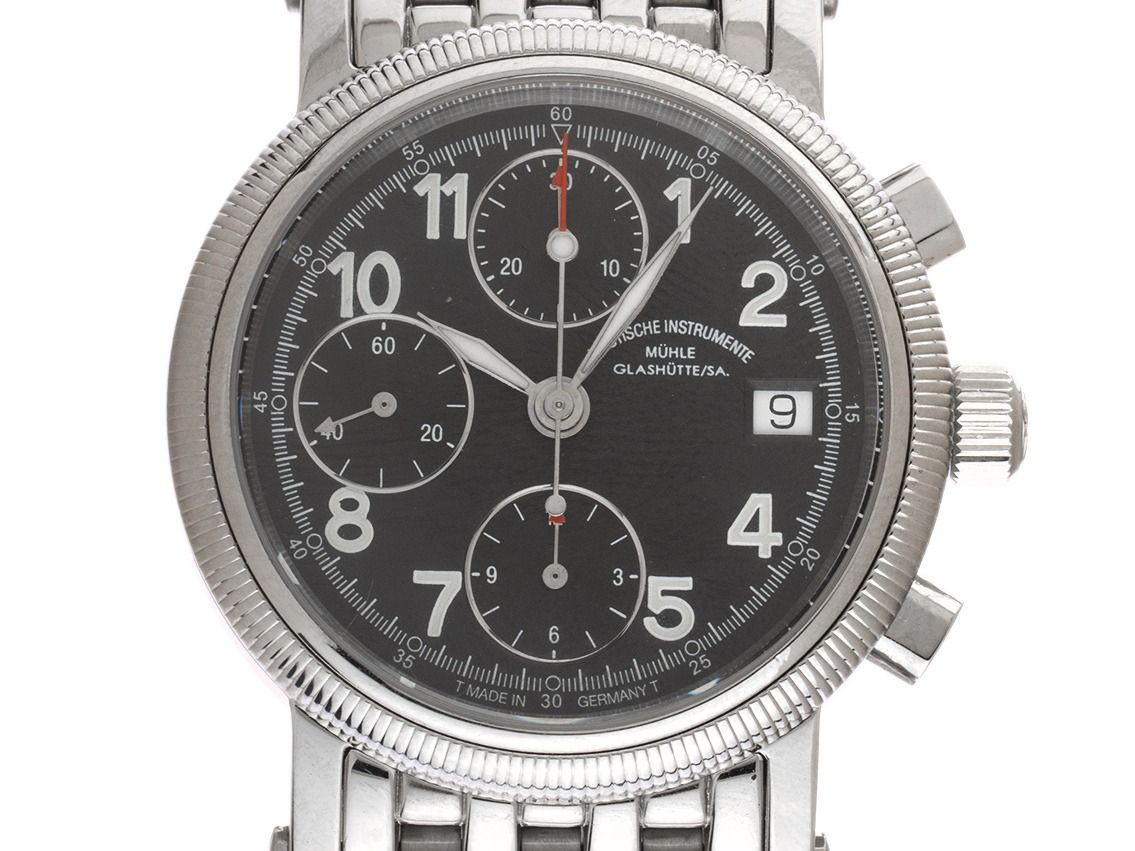 Mühle Glashütte M1 Chronograph Ref.M1-31-30 Bj.1998 original Box original Vintage Unpoliert