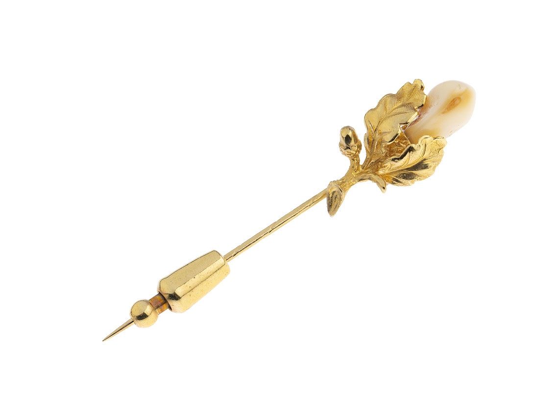 Anstecknadel 8kt Gelbgold Grandel 3,9g