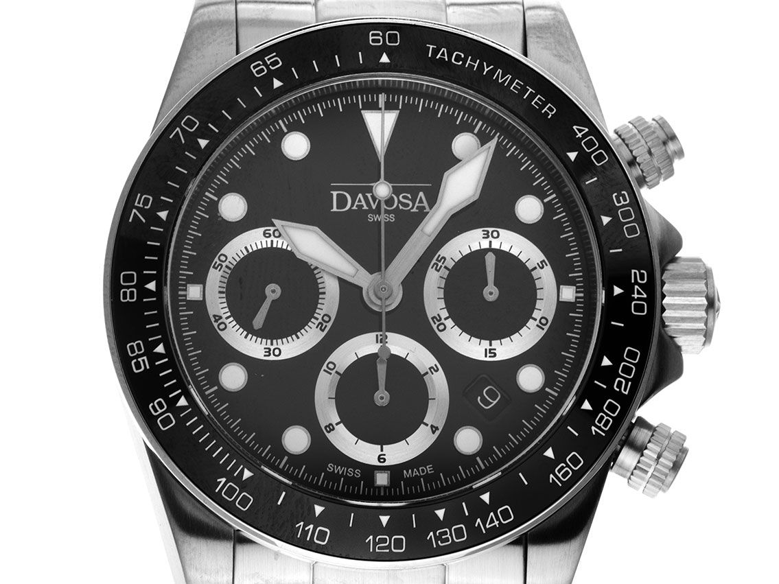 Davosa Ternos Professional Chronograph Ref.161.543.50 Full Set Neu