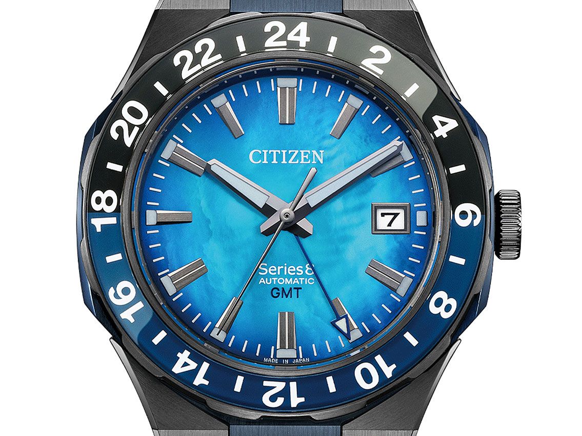 The Citizen Series 8 GMT Perlmutt - steel DLC black - Armband stainless  steel - 41mm - new