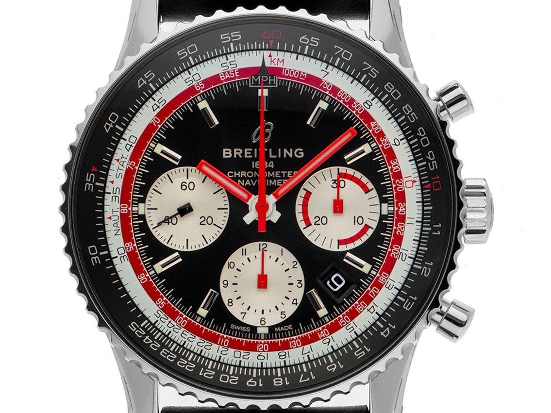 Breitling Navitimer B01 Swissair - Edelstahl - Armand Leder - 43mm 