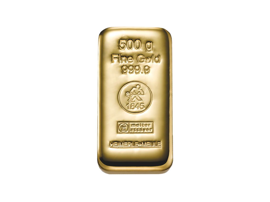 Goldbarren 999 Feingold 500g LBMA zertifiziert