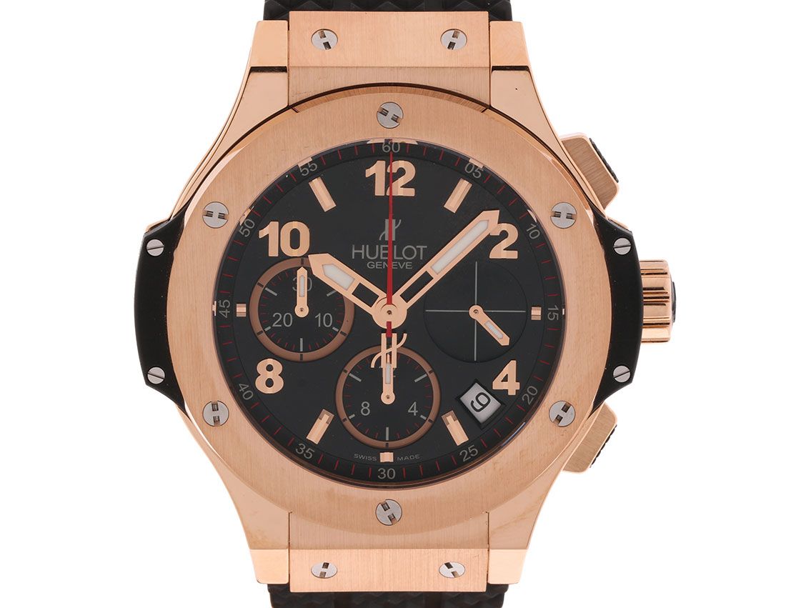 Hublot Big Bang Chronograph 18kt Roségold Automatik Armband Kautschuk 41mm Ungetragen