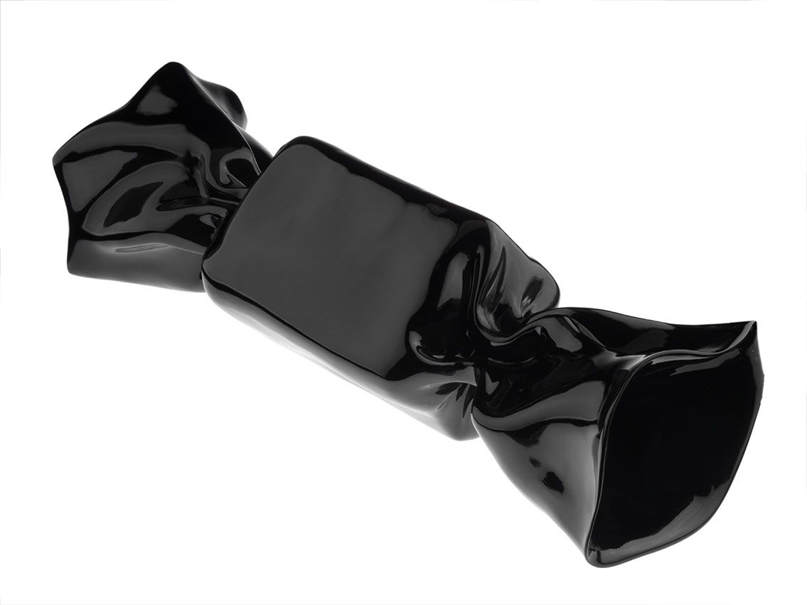 Pop Art Skulptur Bonbon Black 60 x 20cm 