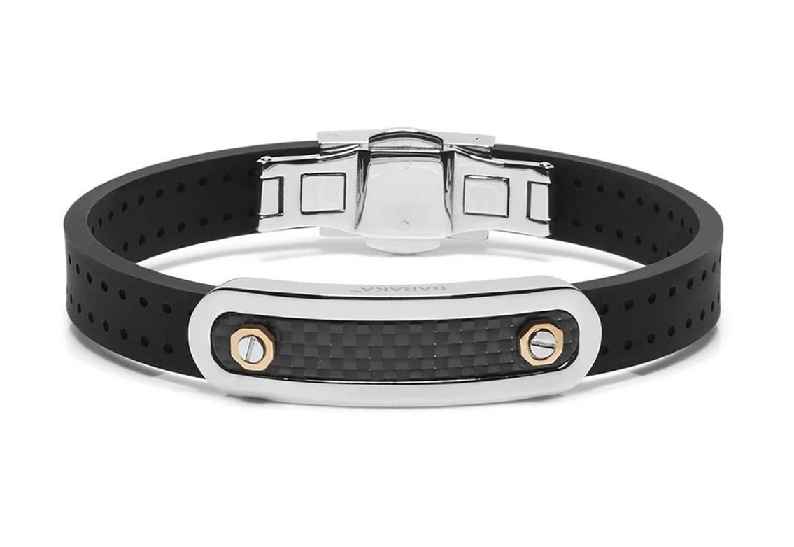 Baraka Armband 18kt Roségold Stahl Carbon Kautschuk 28,0g