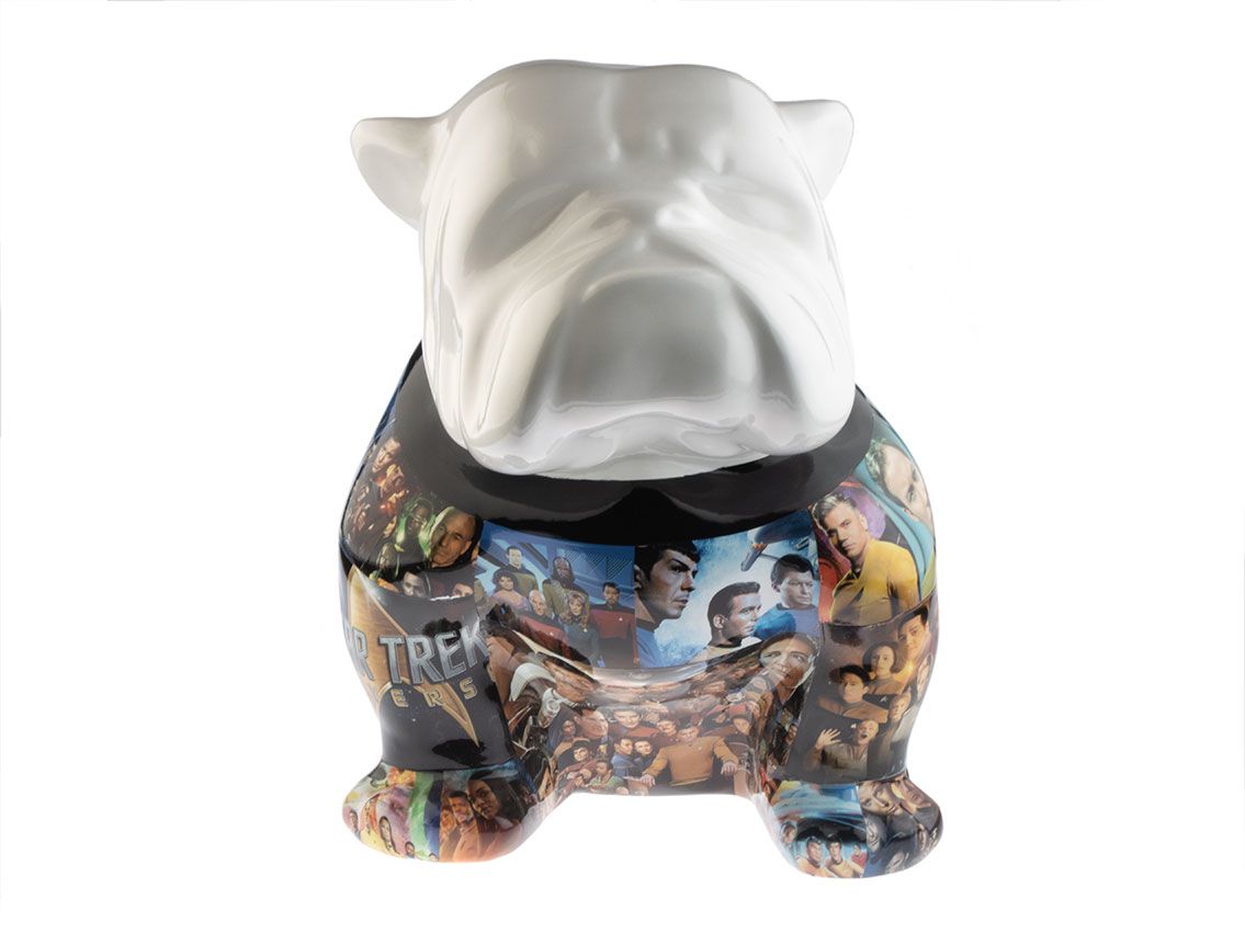 Pop Art Skulptur Englische Bulldogge 40 x 29cm 