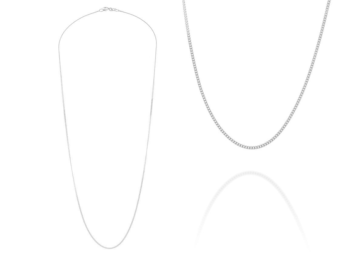 Palido Halskette 14kt Weißgold 1,1g 450mm