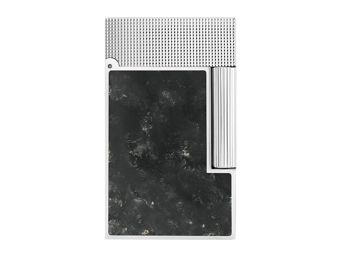 S.T. Dupont Ligne 1 Cling Feuerzeug schwarz Chrom Ref.C16016CL Full Set 