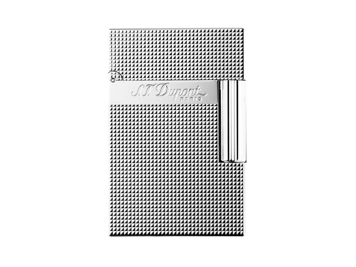 S.T. Dupont Feuerzeug Line 2 Silber Ref.C18690 Full Set 