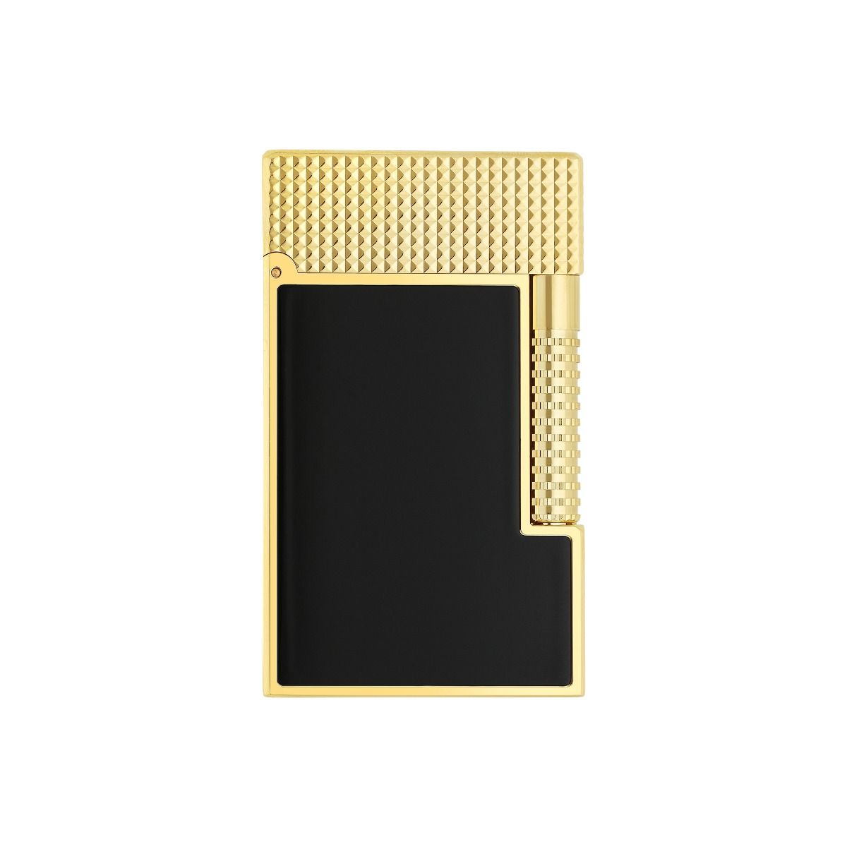 S.T. Dupont Ligne LGD Le Grand Dupont Cling Feuerzeug schwarz Gelbgold Ref.C23790CL Full Set 