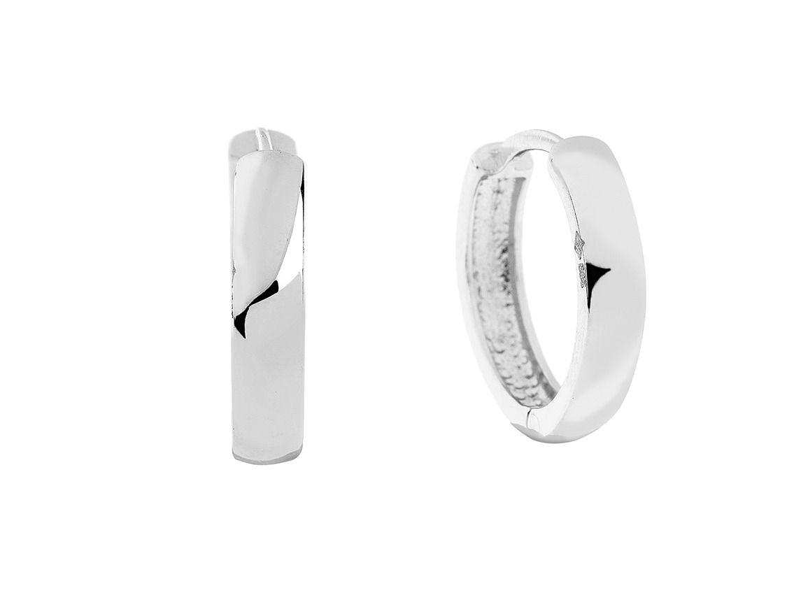 Palido Ohrschmuck Creolen 14kt Weißgold 1,9g