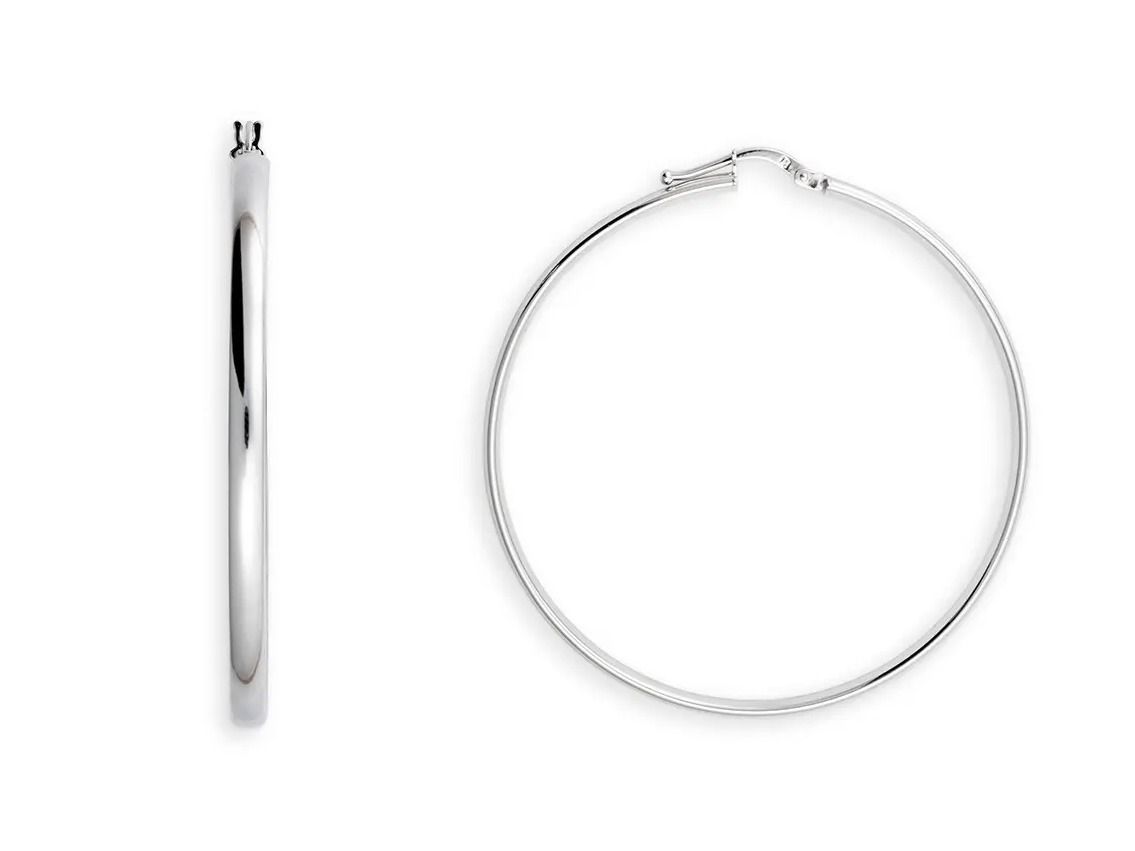 Palido Ohrschmuck Creolen 14kt Weißgold 3,0g