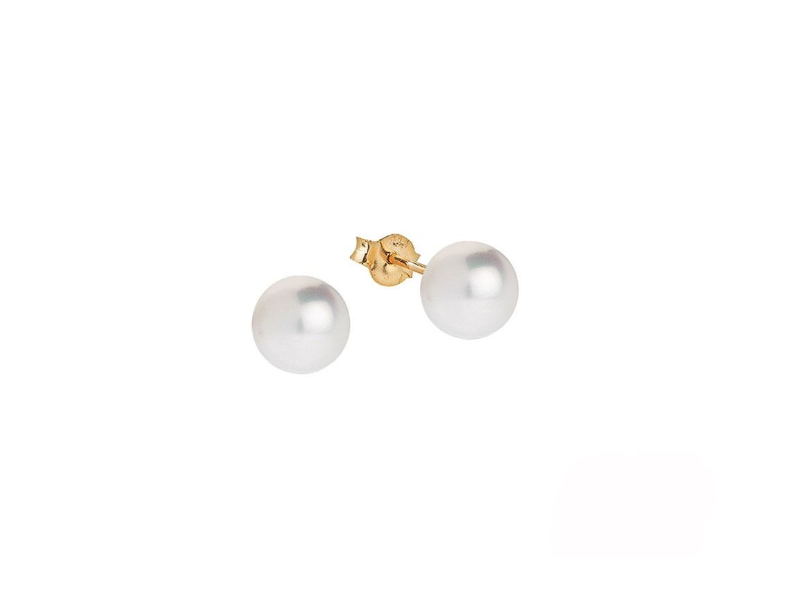 Palido Ohrstecker 14kt Gelbgold 0,6g Zuchtperlen 6mm 