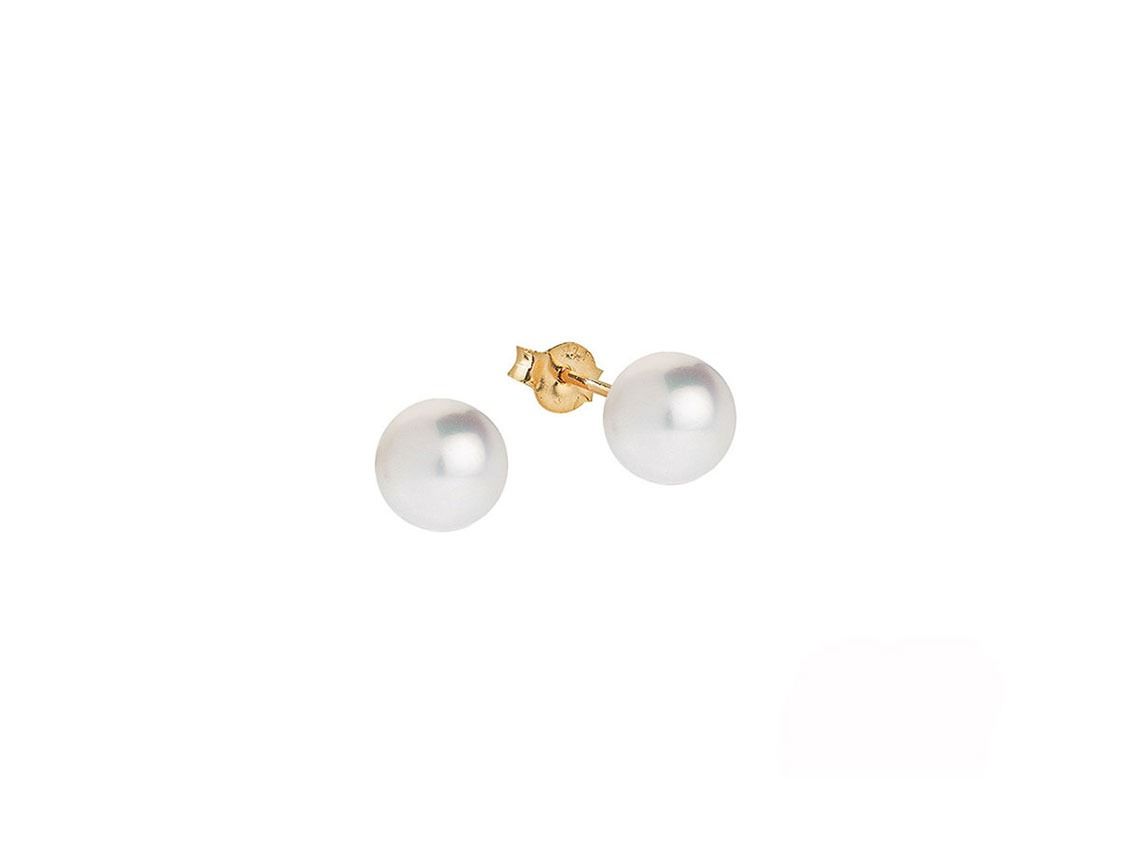 Palido Ohrstecker 14kt Gelbgold Zuchtperlen 0,6g 5,0mm 