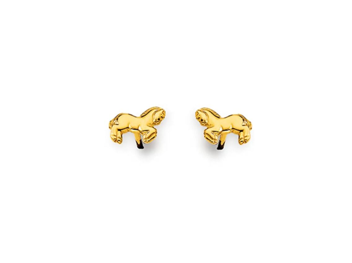Palido Ohrstecker Pferd 14kt Gelbgold 1,0g