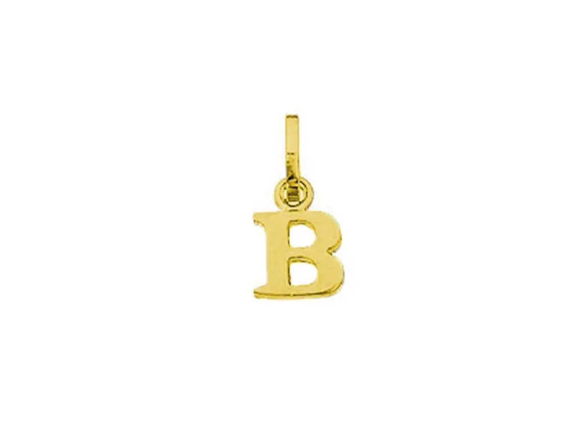Palido Anhänger Buchstabe "B" 14kt Gelbgold  0,2g 6,0mm