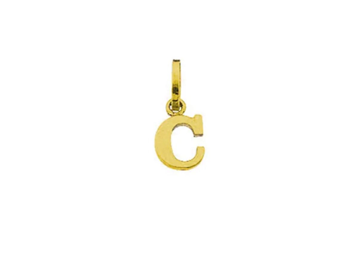 Palido Anhänger Buchstabe "C" 14kt Gelbgold  0,3g 6,0mm