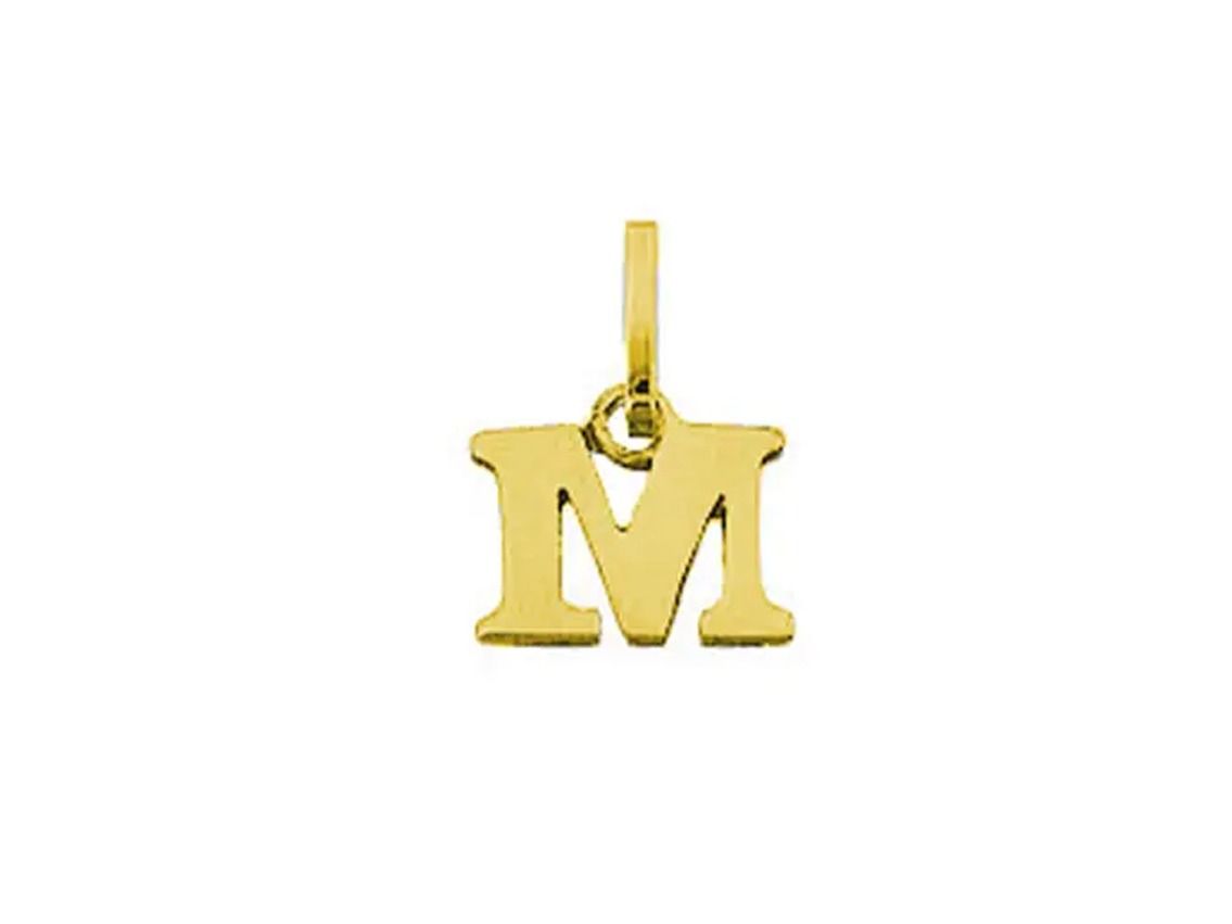 Palido Anhänger Buchstabe "M" 14kt Gelbgold  0,3g 6,0mm