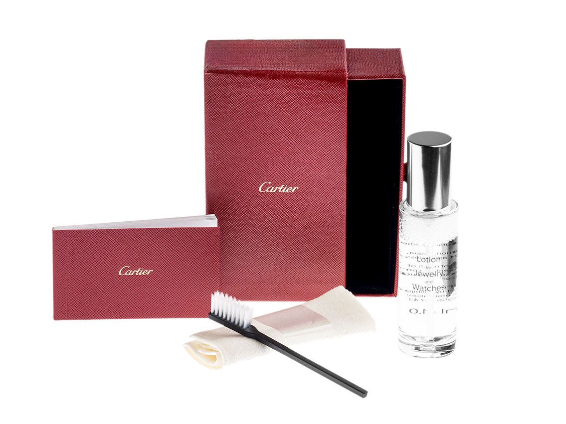 Cartier Zubehör Reinigungsset Reinigungsspray Mikrofasertuch Bürste