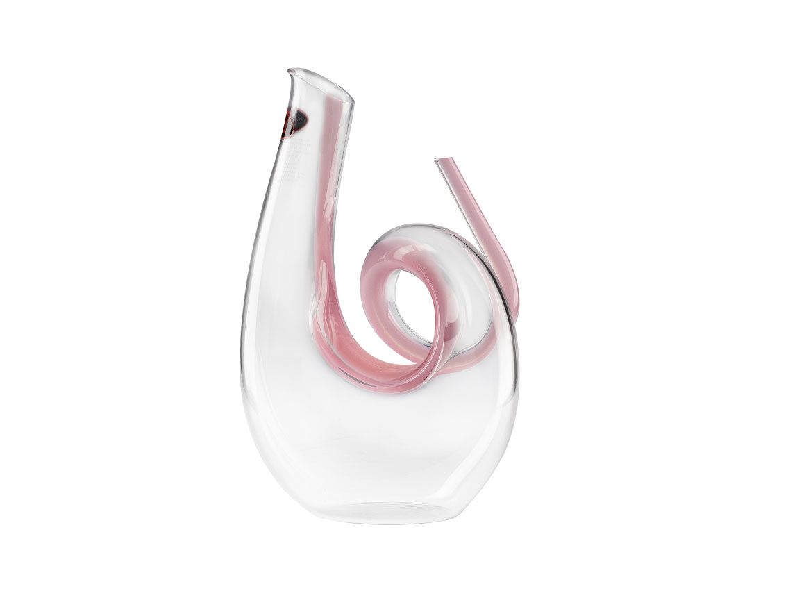 Riedel Gläser Dekanter Curly Pink Neu 