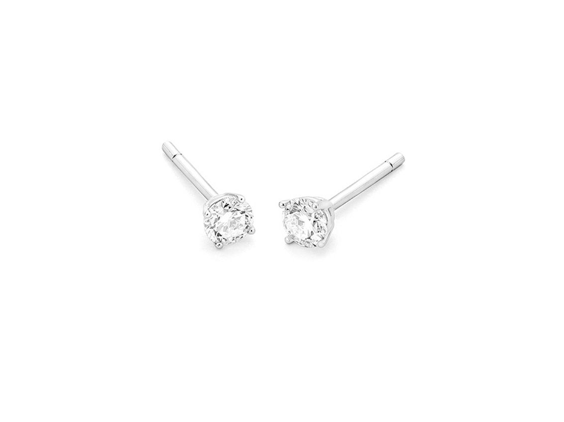 Ohrstecker Solitär 18kt Weißgold 1,6g Diamanten 1,00ct