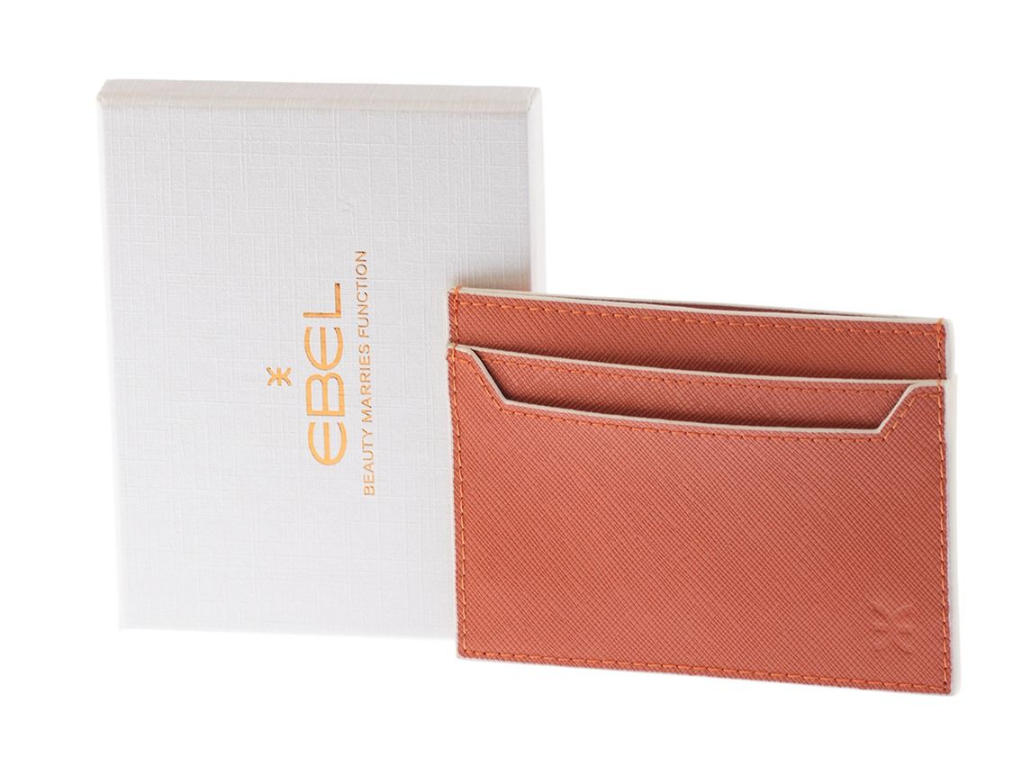 Ebel Card Holder Leder Orange 105 x 75mm