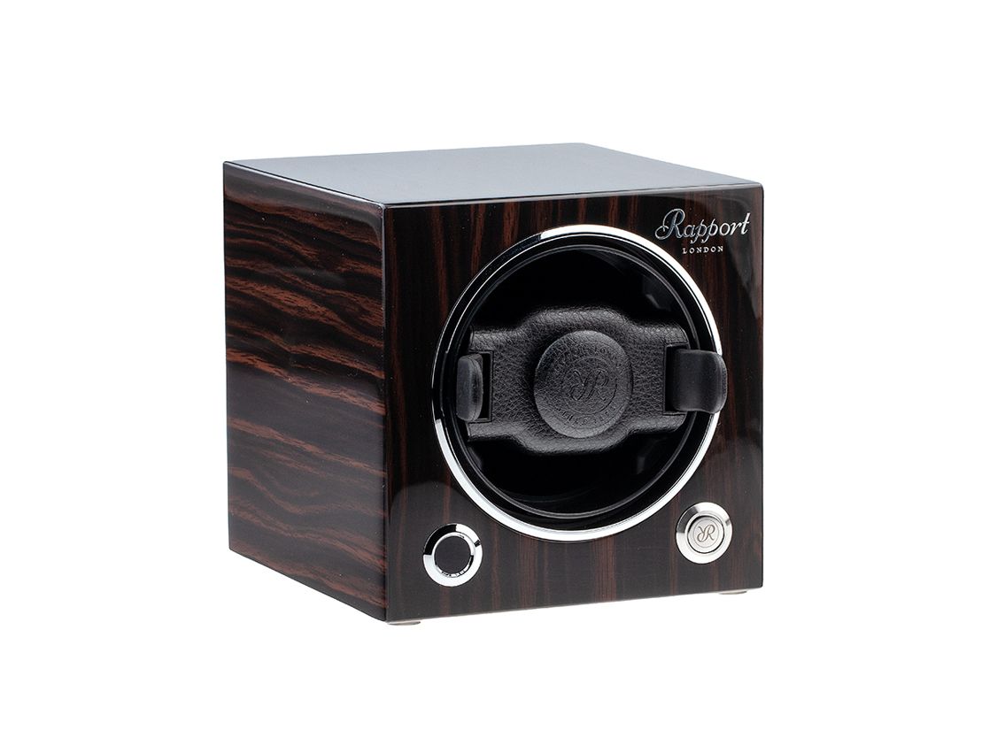 Rapport Evocube MKIII Single Watch Winder Macassar Holz stapelbar 120x120x146mm Neu